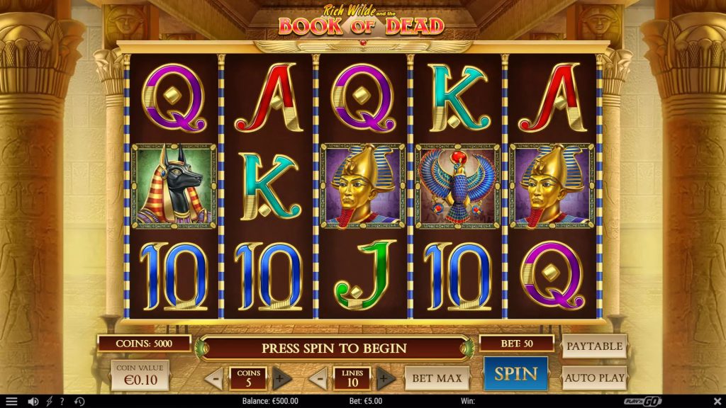 Spielen Book of Dead slot